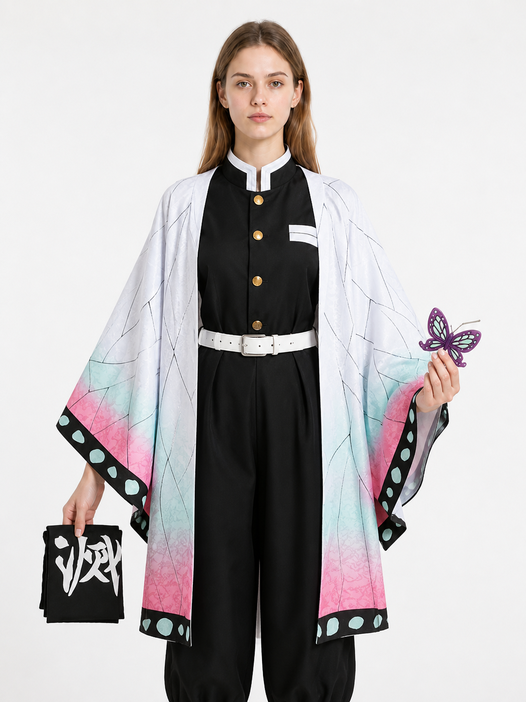 Demon Slayer Shinobu Kocho Cosplay Costume Costumes detail 3