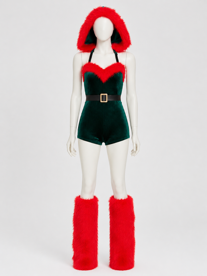 Christmas Carnival Hooded Jumpsuit Costumes detail 3
