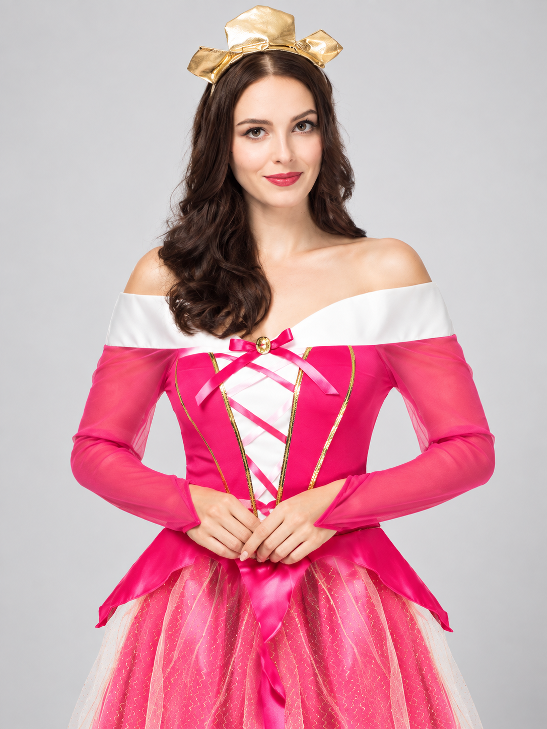 Bright pink costume dress for role-playing games