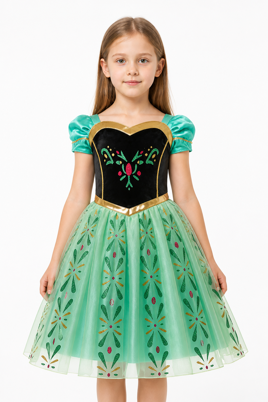 Girls' Princess Carnival Dress with a Full Skirt Costume Dresses detail 3