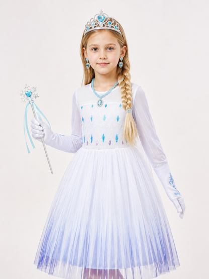 Snow Queen Carnival Costume for Halloween Costumes detail 2