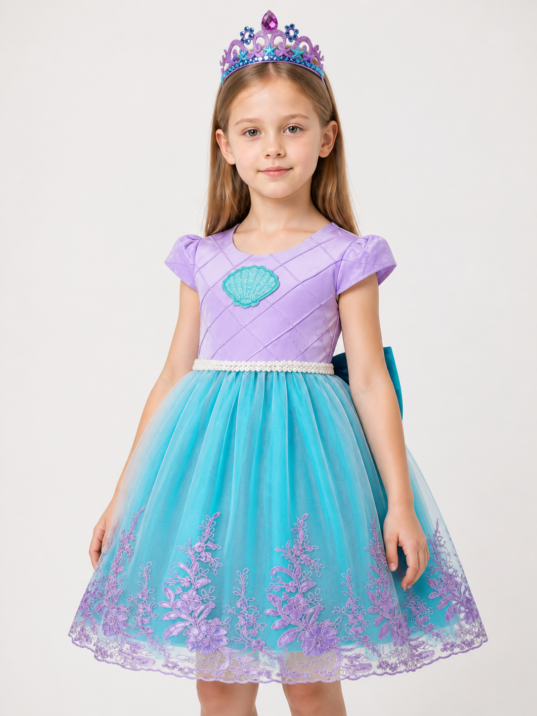 Halloween Mermaid Princess Costume upper body view