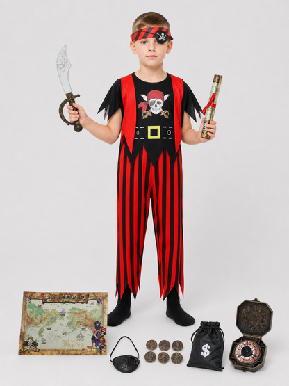 Children's Pirate Costume for Cosplay, Accessory Set Costume Accessories detail 3
