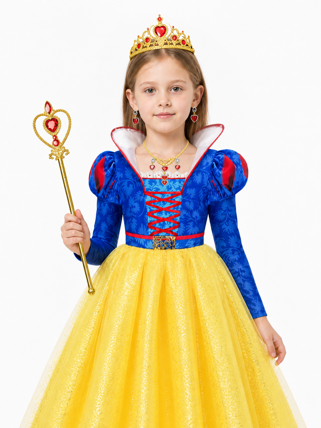 Children's costume with a crown and full skirt Costume Headwear detail 3