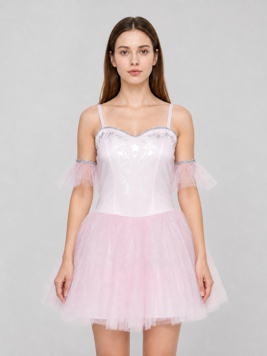 Ballet Stage Dress with Tutu Skirt