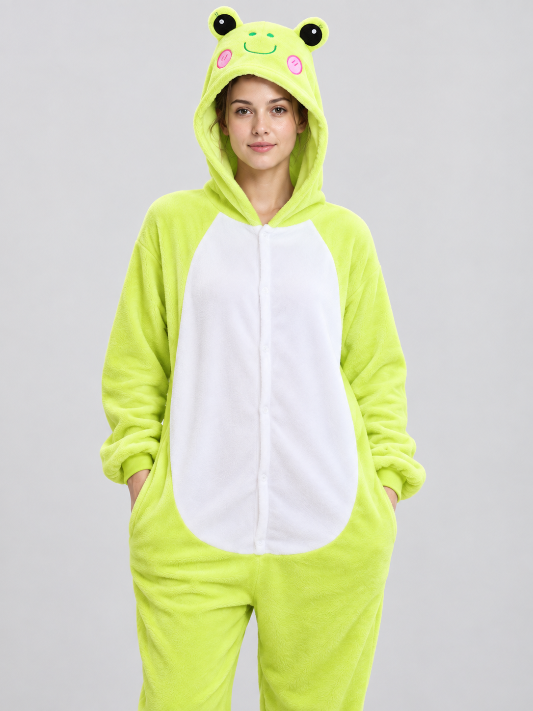 Frog Hooded Pajama Jumpsuit