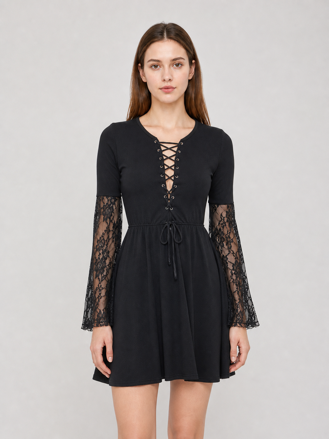Gothic Halloween Costume with Dress and Accessories