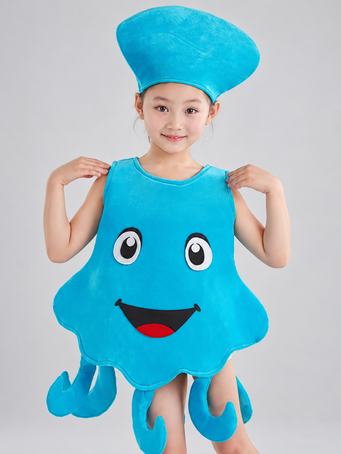 Kids' Octopus Costume Turquoise-Blue