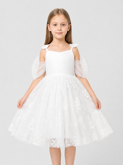 Girls' Dressy Embroidered Dress with a Full Skirt Costume Dresses detail 3