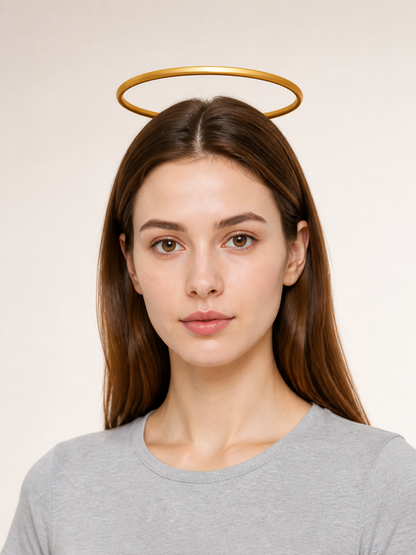 Orange-Gold Carnival Halo Headband for Halloween and Cosplay Costume Headwear detail 2