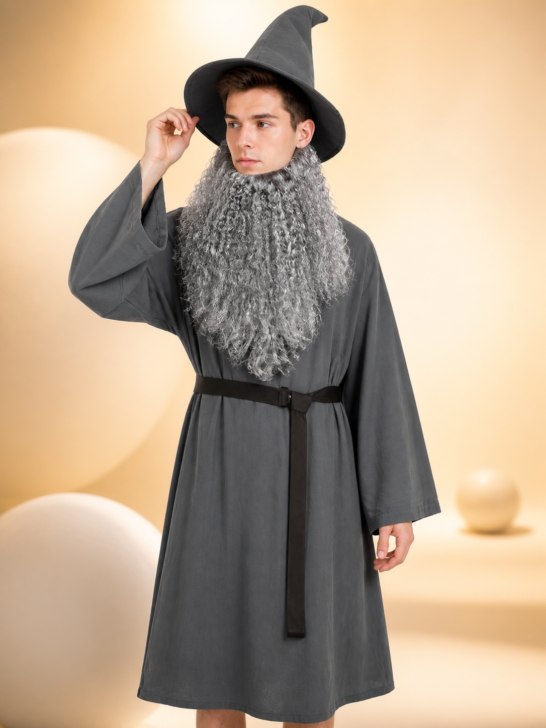 Wizard Costume: Robe, Hat, Beard