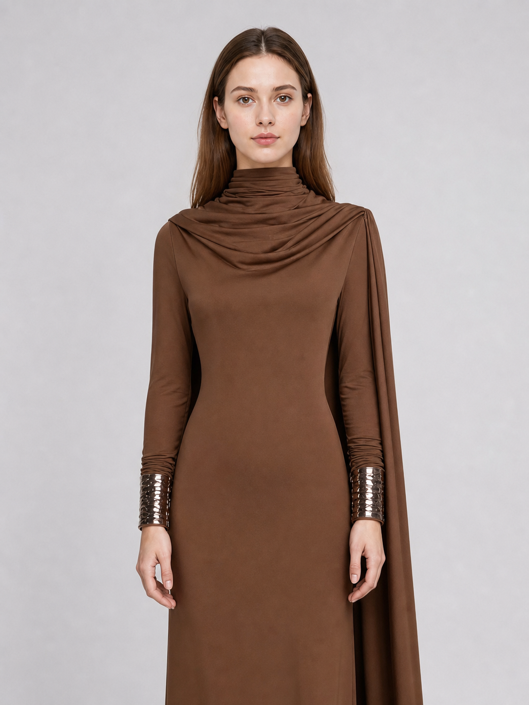 Brown Amilyn Holdo Cosplay Dress