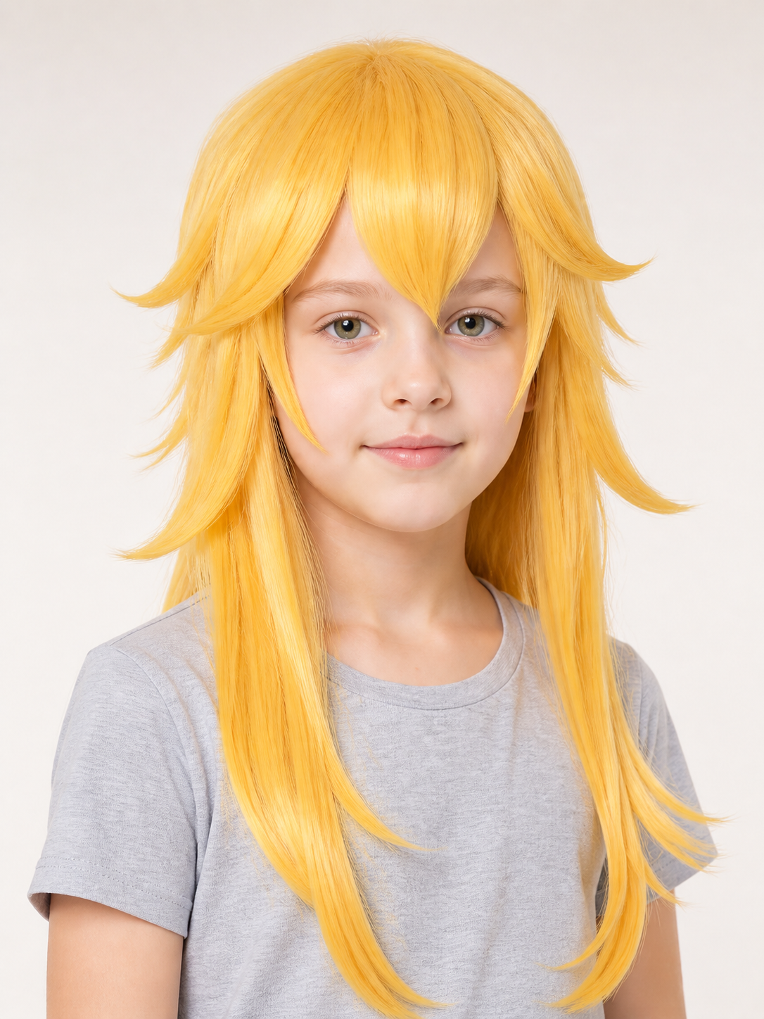 Golden Carnival Wig for Halloween and Cosplay Costume Wigs detail 2