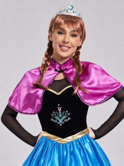 Princess Costume with Cape and Full Skirt