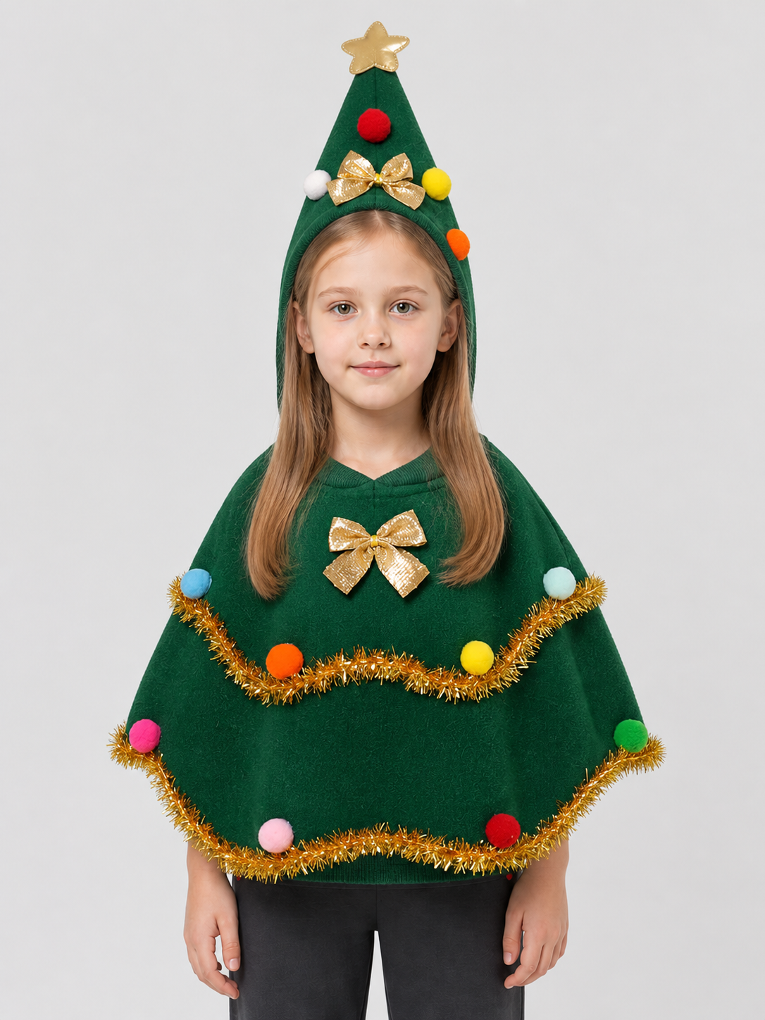Christmas Cape for Pets, Green, S–L product detail 3