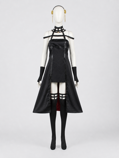 Yor Forger Spy x Family Cosplay Dress with Accessories Costume Dresses detail