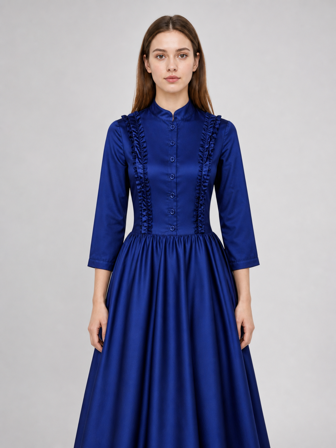 Gothic Victorian High-Neck Dress