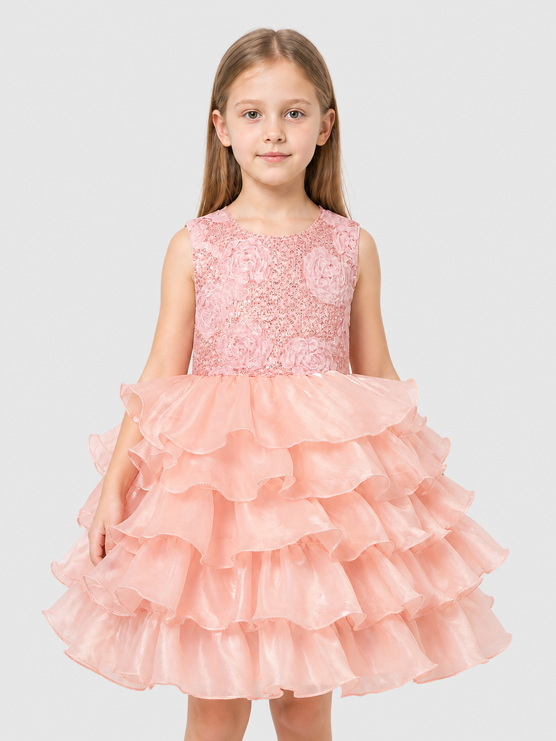 Children's Tutu Skirt with Lace and Layered Ruffles product detail 3