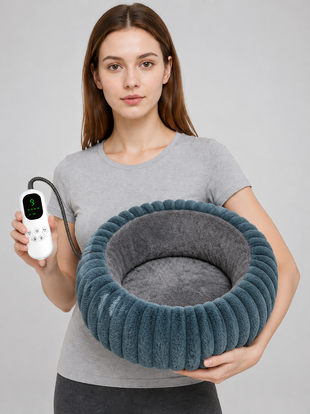 Heated Pet Bed, Blue-Cyan product detail 2