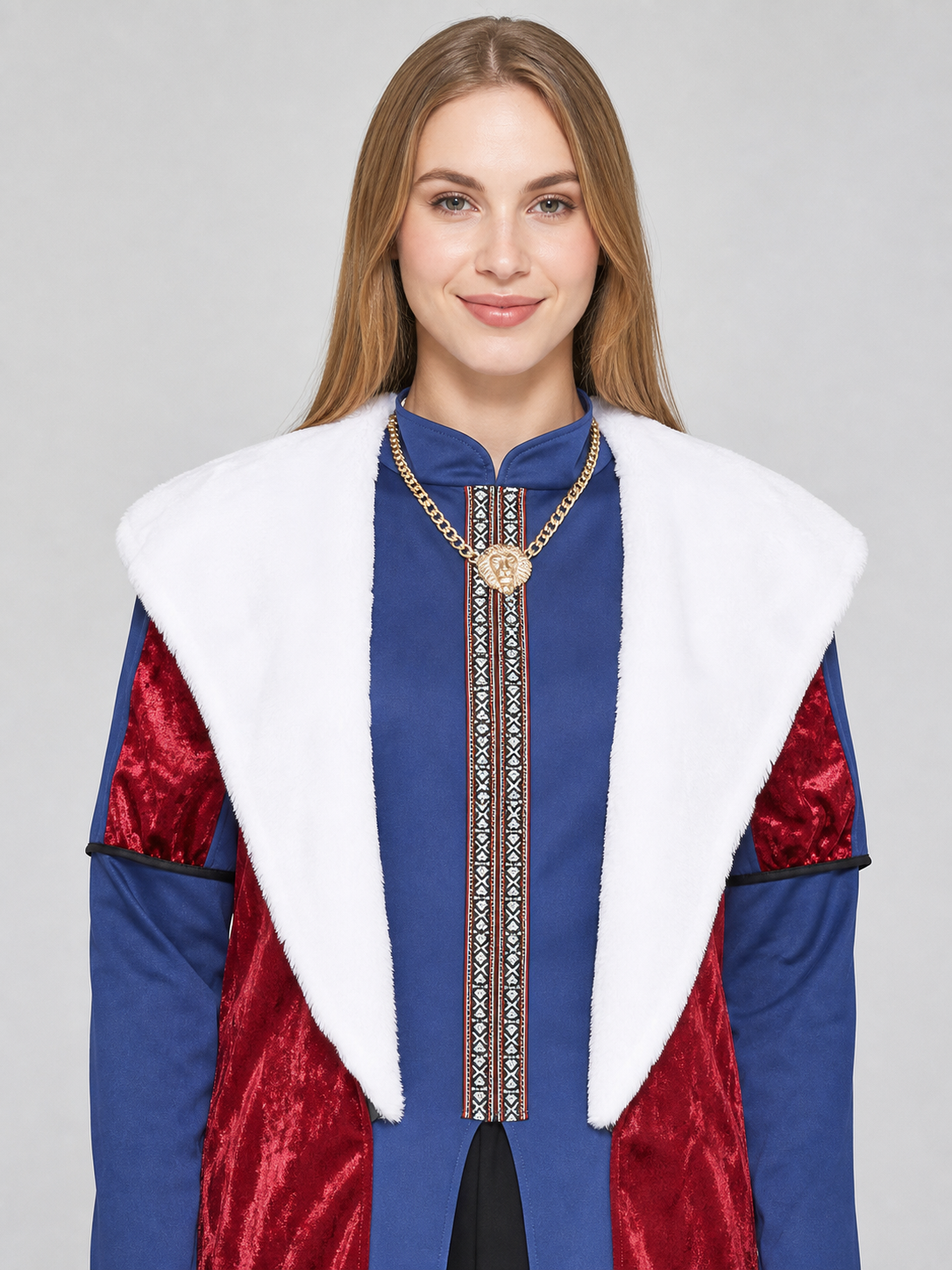 Stage costume with a crown, long tunic, and pants