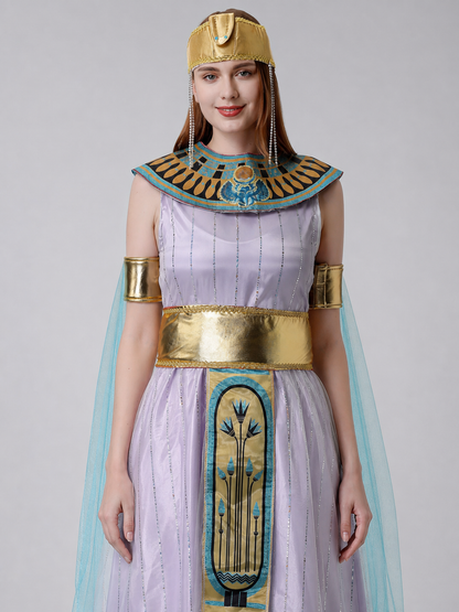 Cleopatra Costume, Dress with Egyptian Decorations Costume Dresses detail 2