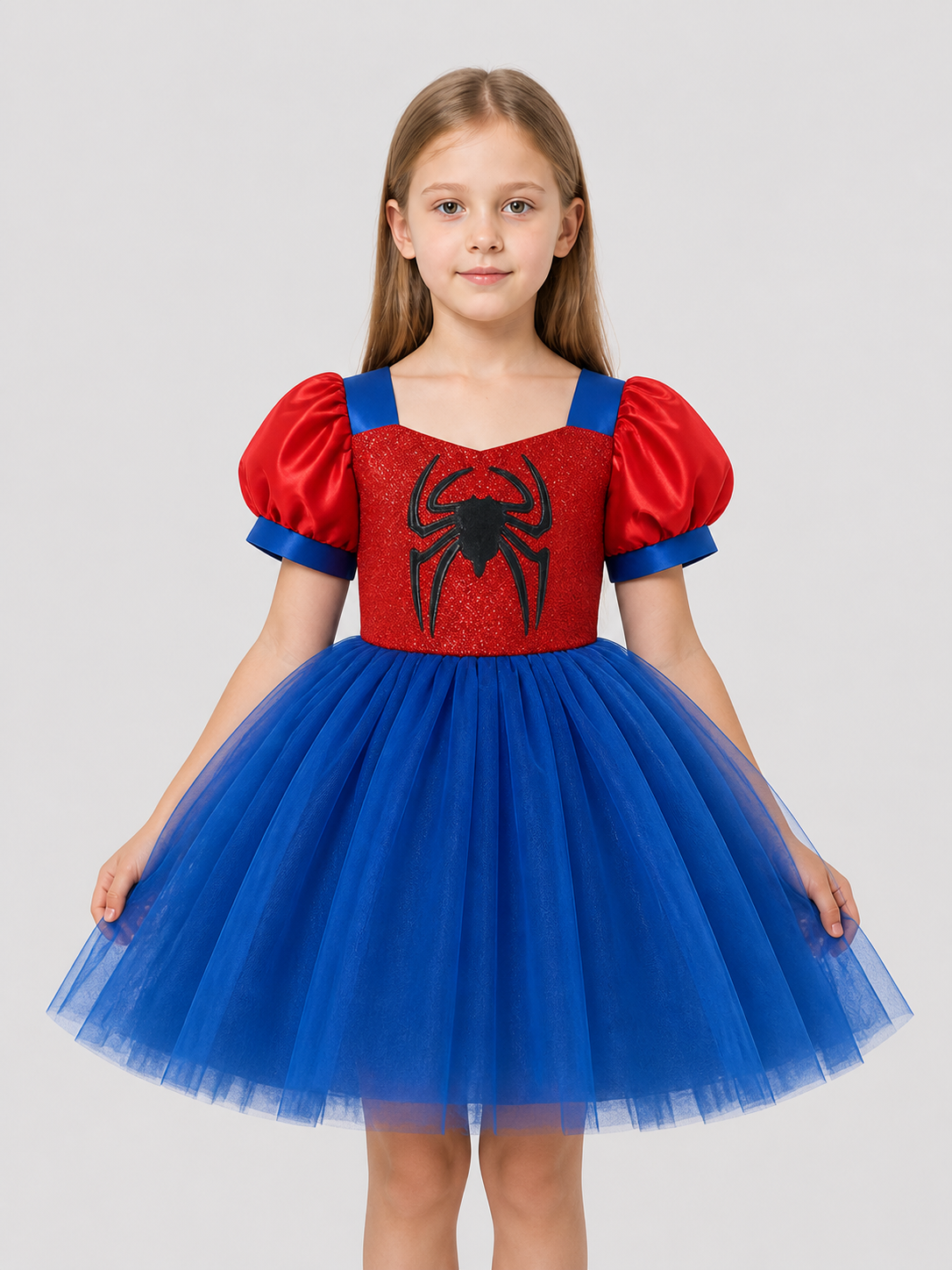 Spiderweb Tutu Costume Dress, Layered Mesh