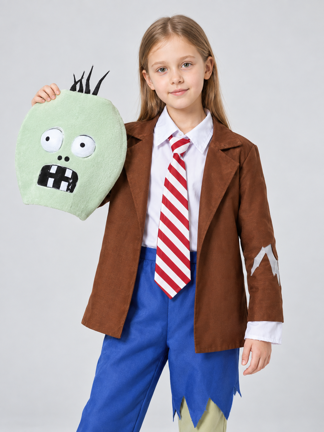 Kids' Zombie Carnival Costume with Mask and Tie