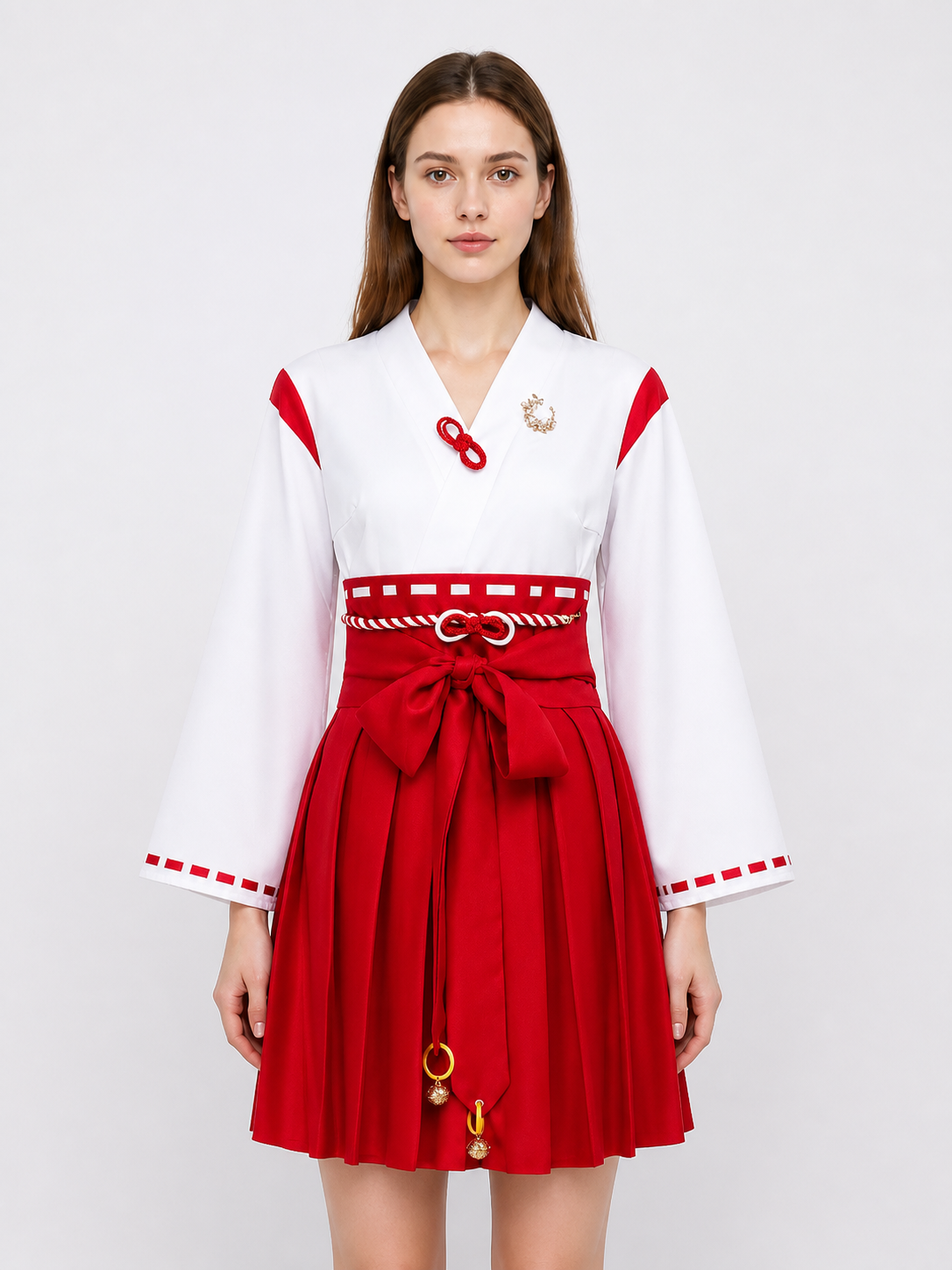 Red Silent Hill Cosplay Dress with Belt and Bells Costume Dresses detail 3
