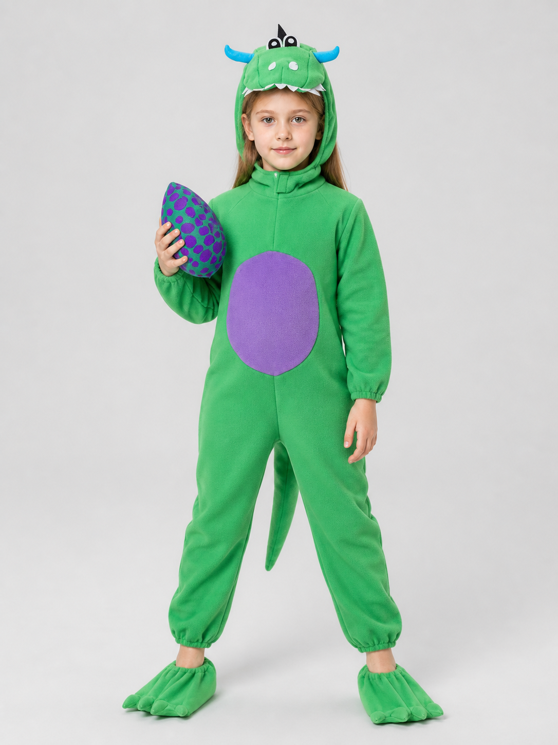 Dinosaur Costume for Children's Cosplay, Green Jumpsuit Costumes detail 3
