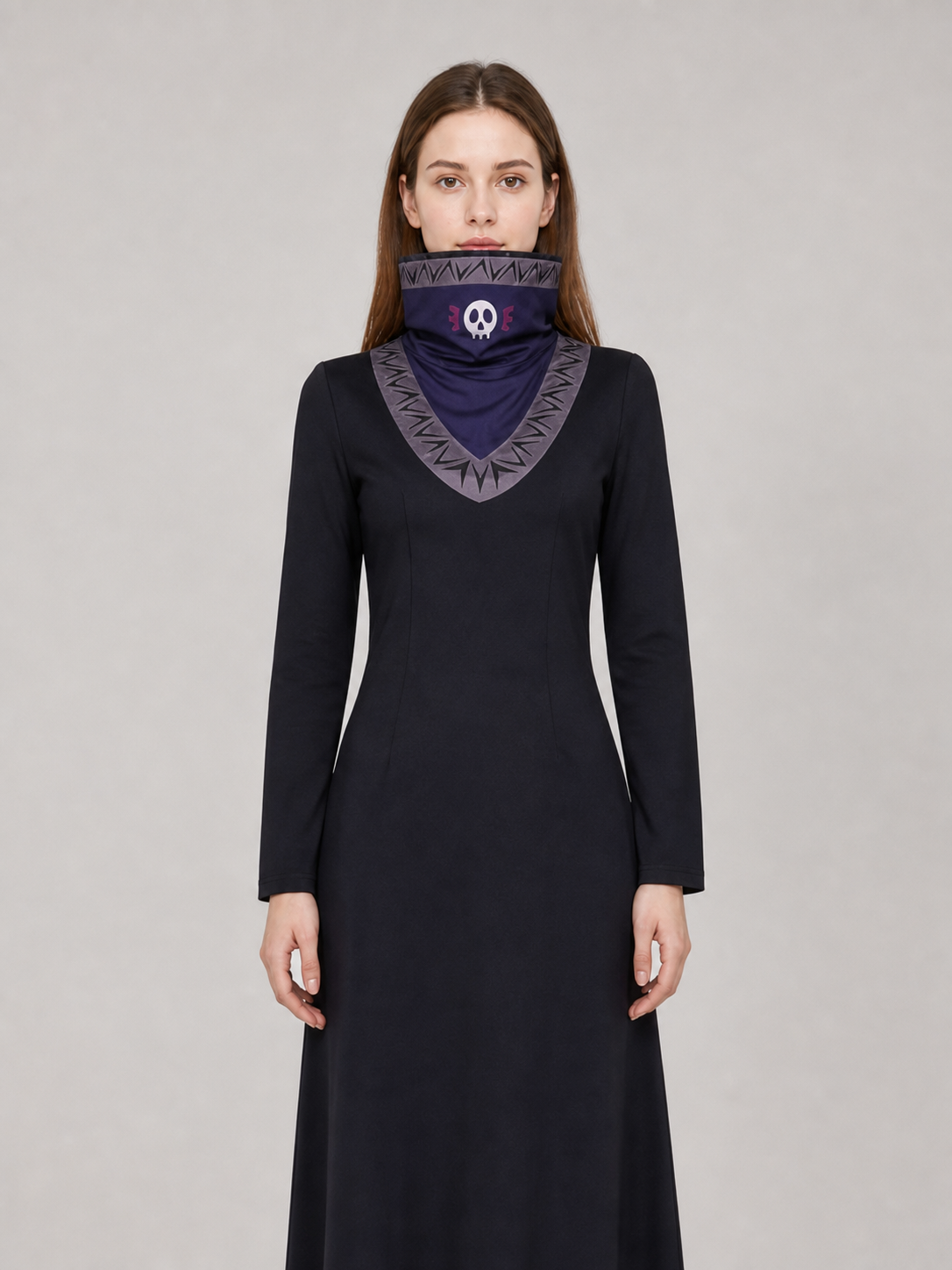 Kurapika Cosplay Costume, Long Robe with High Collar