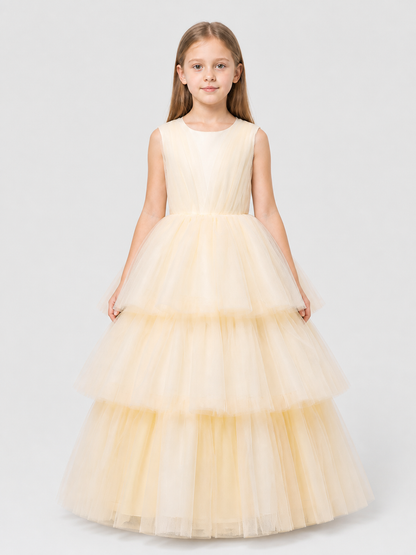 Full Tulle Princess Dress for Performances
