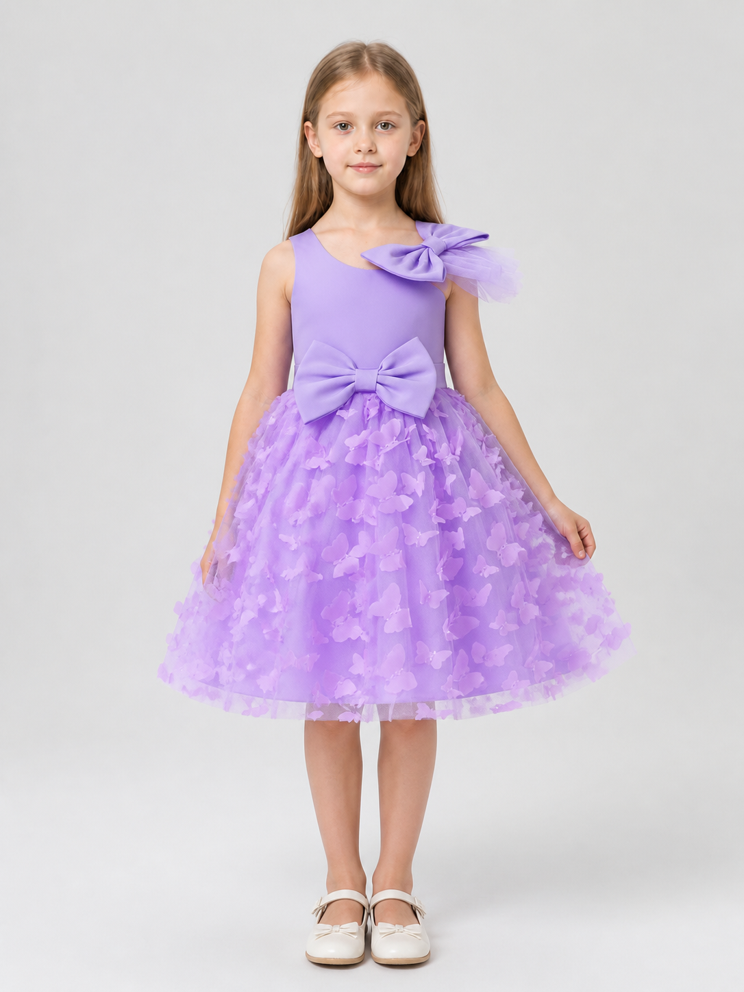 Dressy Tulle Dress with Butterflies and Bows Costume Dresses detail 3