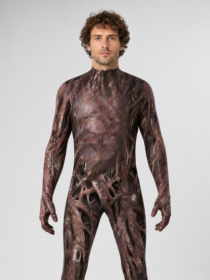 Monster cosplay jumpsuit with mask and claws Costume Masks detail 3