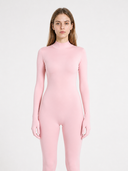 Pink Spandex Hooded Halloween Bodysuit Costumes detail 3