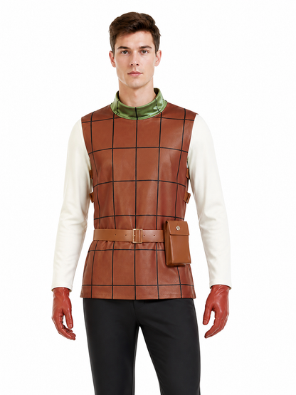 Cosplay Costume with Sleeveless Top, Pants, and Waist Bag Costumes detail 2
