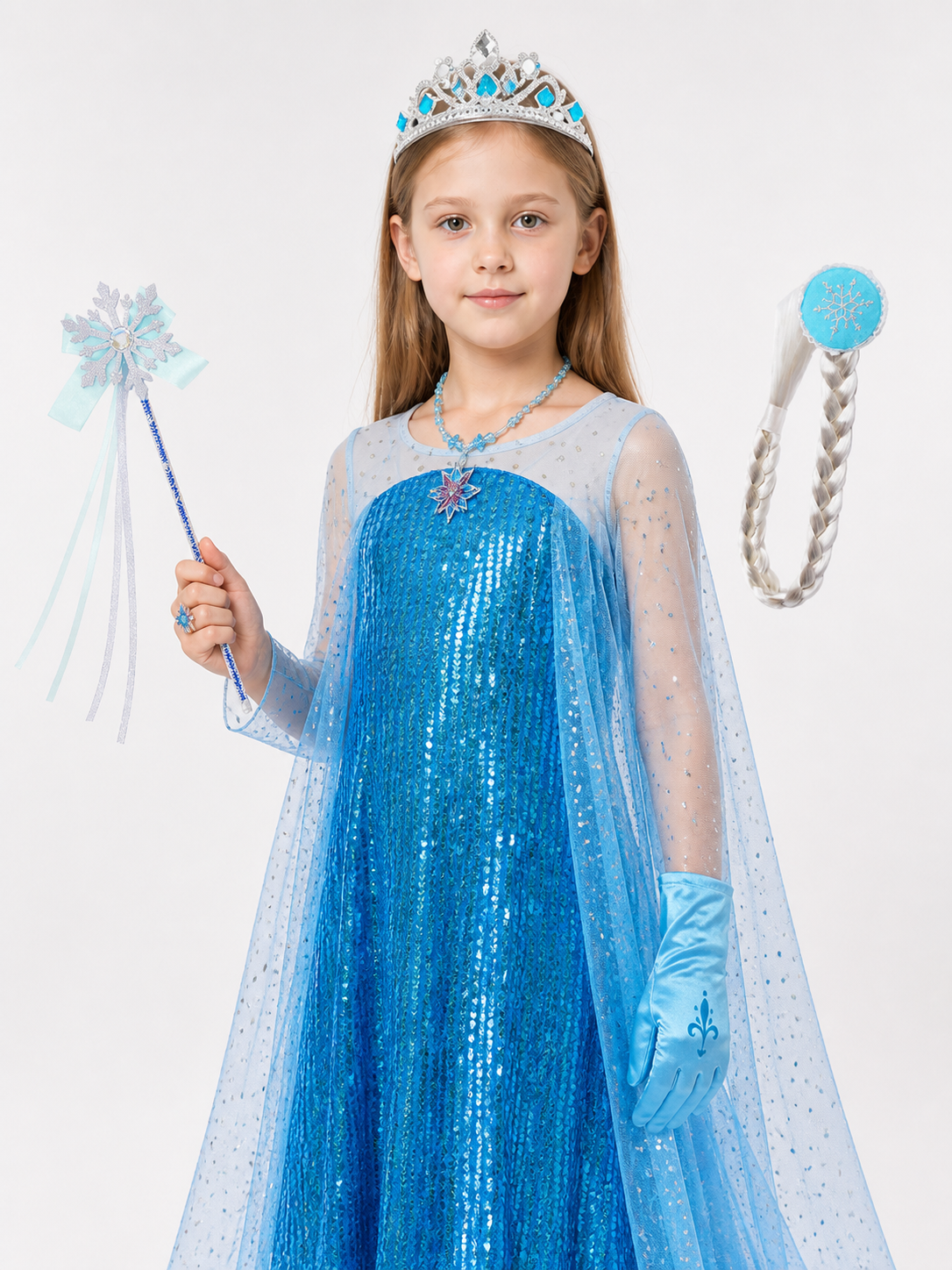 Snow Queen Costume for Halloween Costumes detail 2