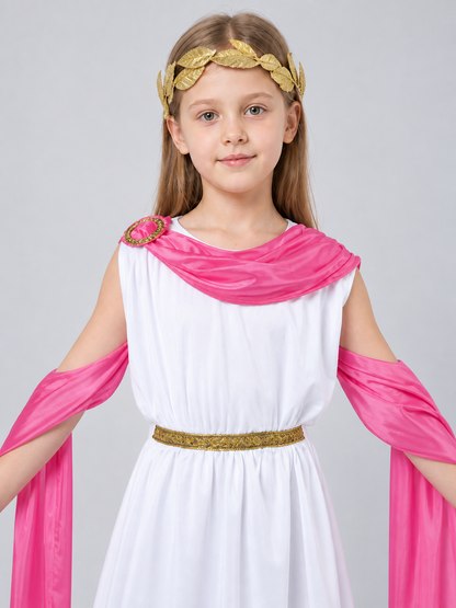 Kids' Carnival Costume with Draping and Belt