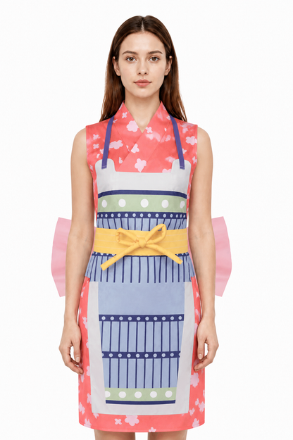 Nami Wano Country Cosplay Costume with Apron and Bow Costume Accessories detail 3
