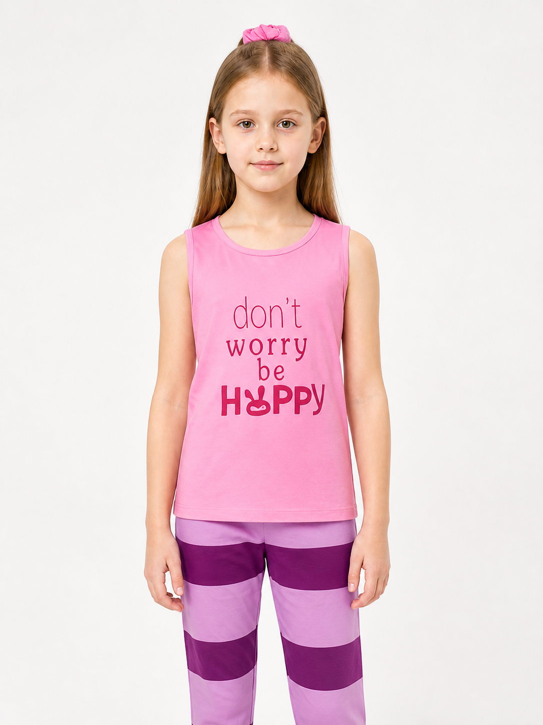 Zootopia Nick and Judy Costume, Pink Top, Striped Pants