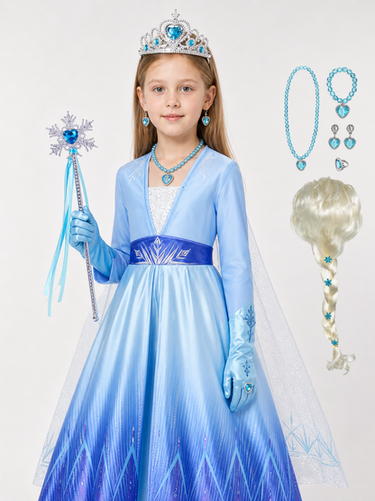 Snow Queen Carnival Costume for Cosplay