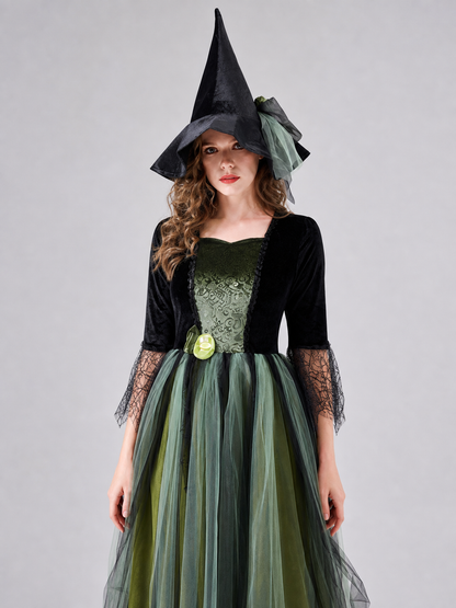 Halloween Costume Dress with Layered Skirt