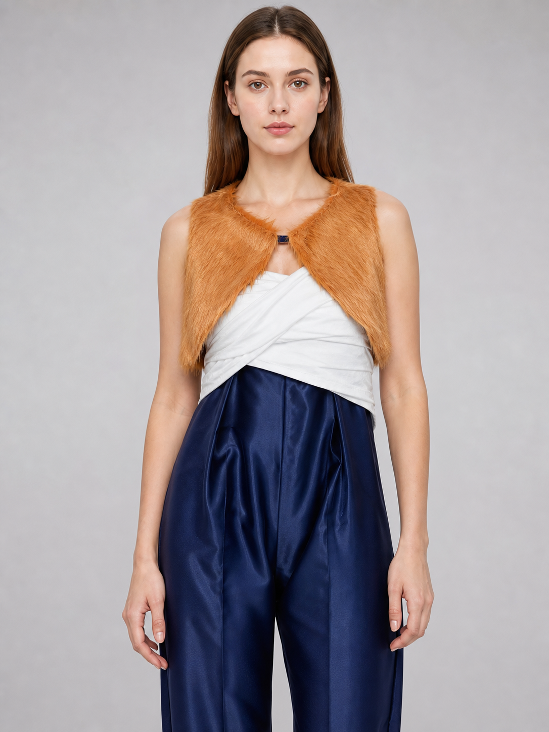 Inosuke Cosplay Costume from Demon Slayer with Plush Decorations