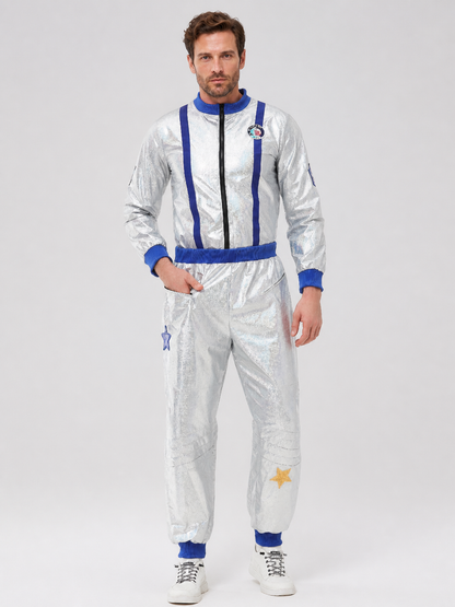 Silver Astronaut Costume for Children and Adults, M-XXL Costumes detail 3