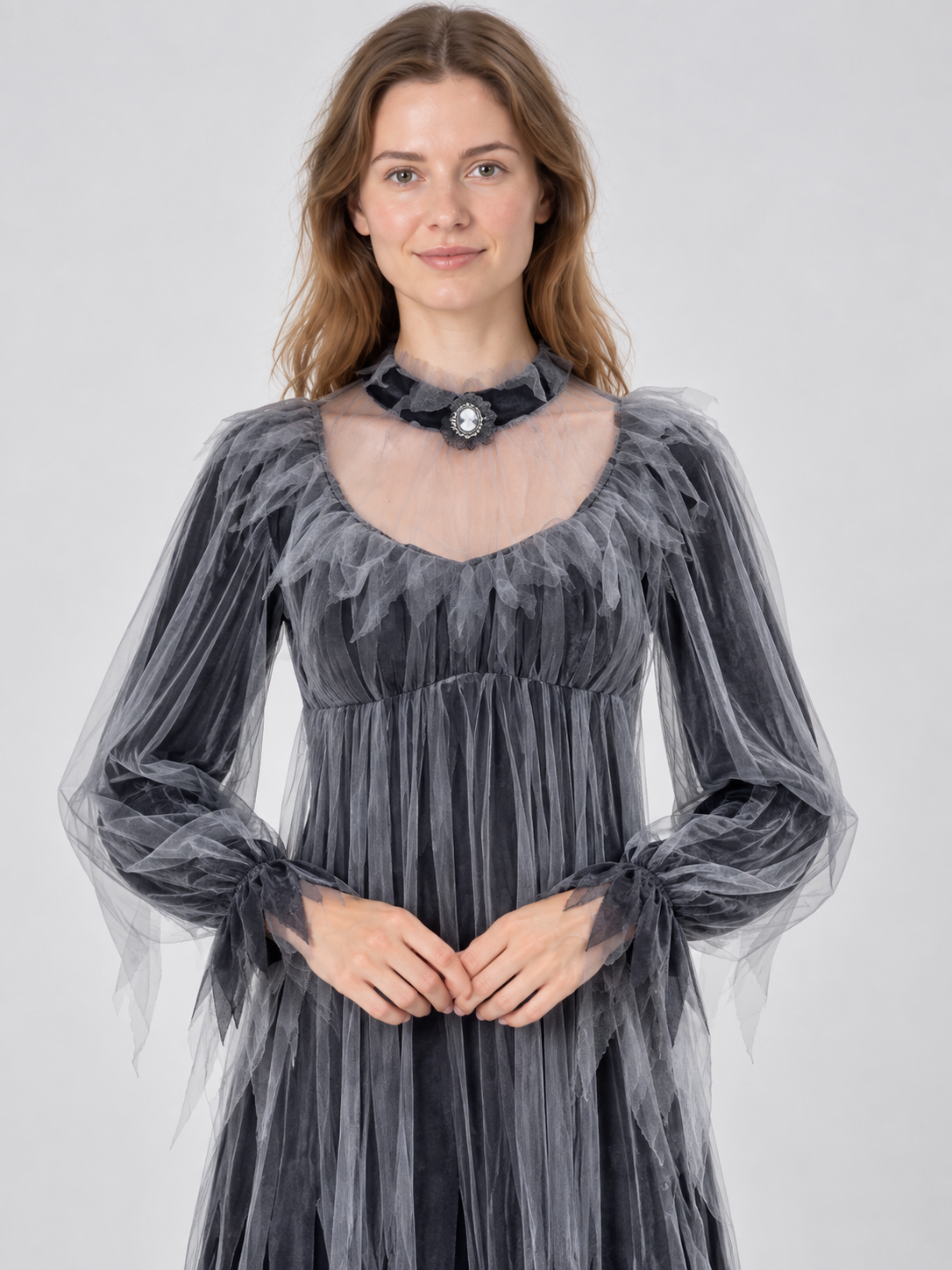 Ghost Bride Costume with Choker