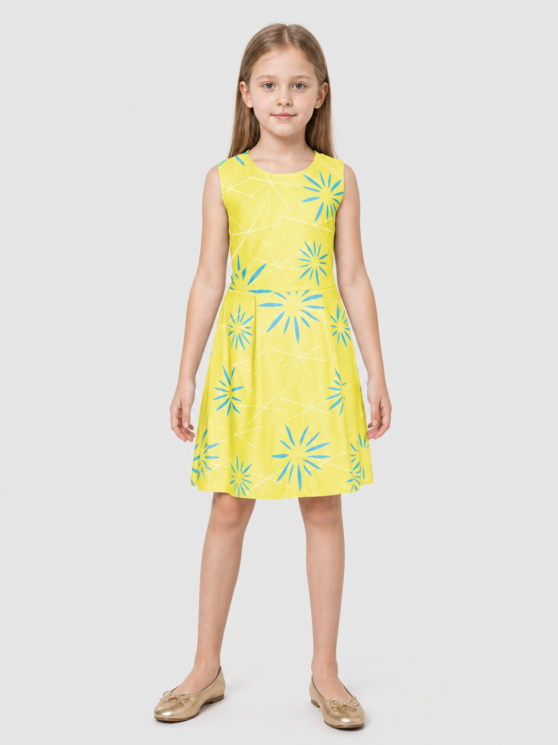 Joy cosplay dress from Inside Out 2, yellow and blue Costume Dresses detail 3