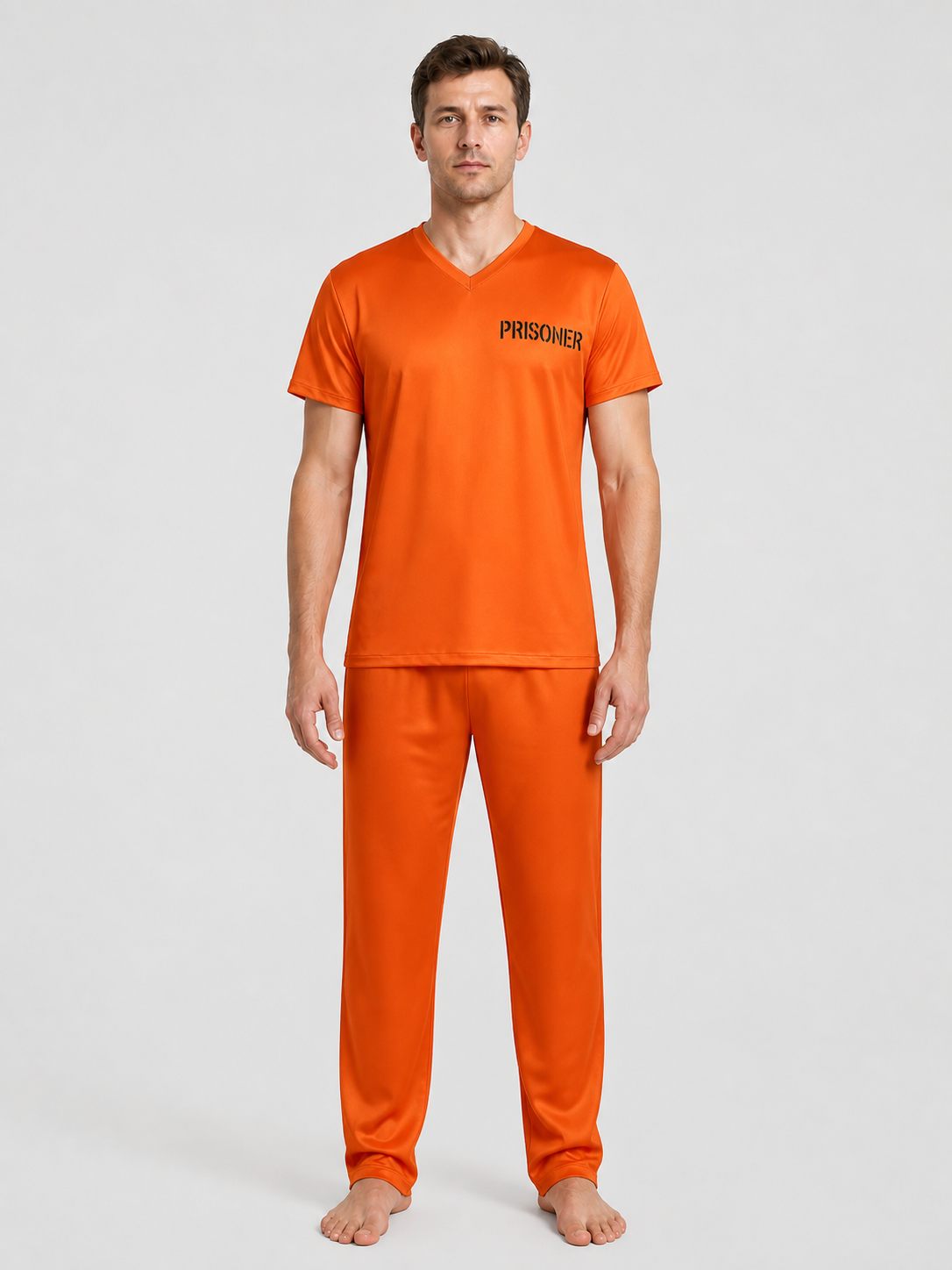 Orange Prisoner Costume for Cosplay, Set Costumes detail 3