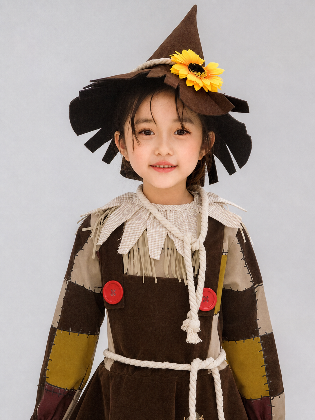 Scarecrow Stage Costume with Hat and Fringe