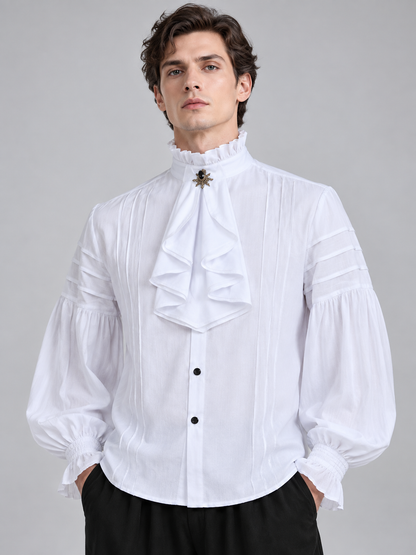 Retro-Style Vampire Costume: Shirt, Pants, Accessory