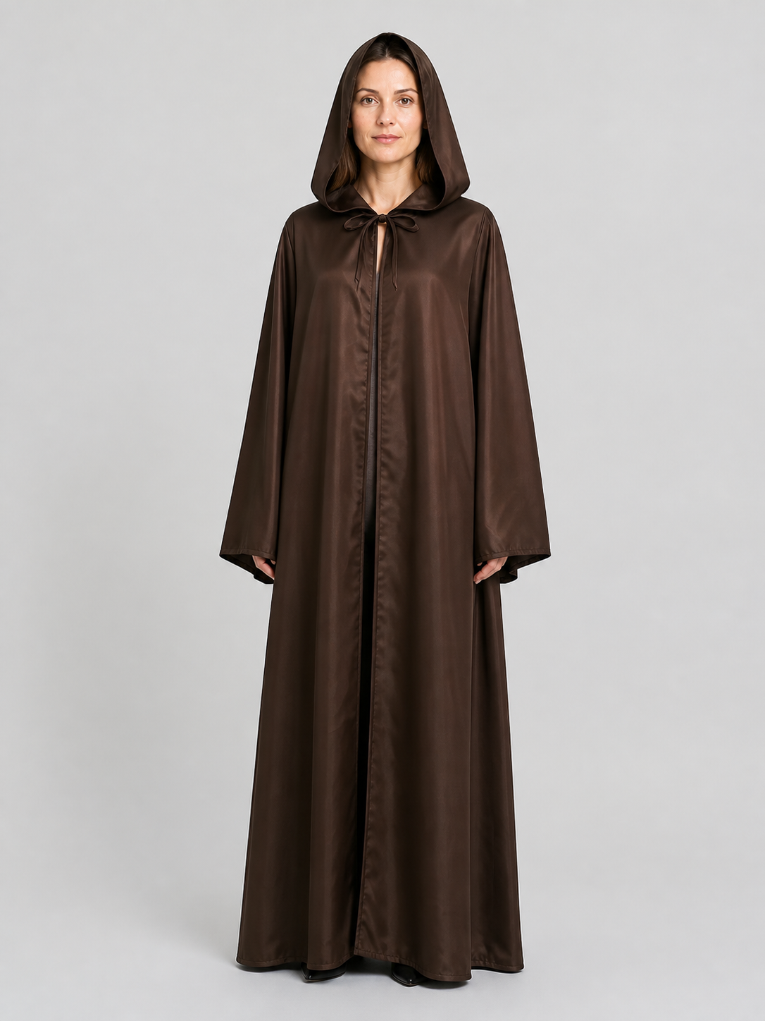Long Hooded Jedi Cloak for Star Wars Cosplay Costume Capes detail 3