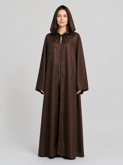 Long Hooded Jedi Cloak for Star Wars Cosplay Costume Capes detail 3